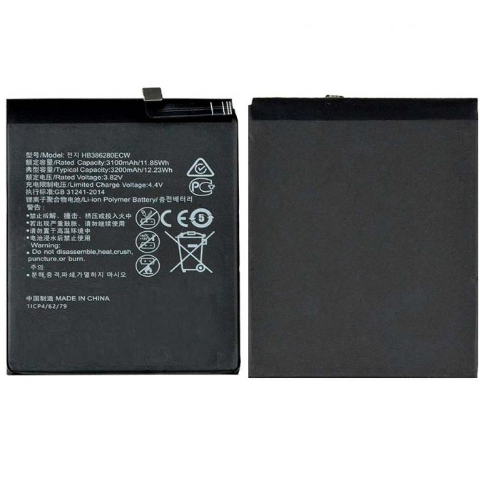 Remplacement HB386280ECW 3.8V 3200mAh de batterie de téléphone portable du Huawei Ascend P10